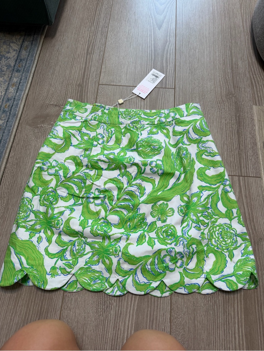 Lilly Pulitzer Tropper Mini Skirt Resort White Daffodil Hill preppy resort - Picture 3 of 6